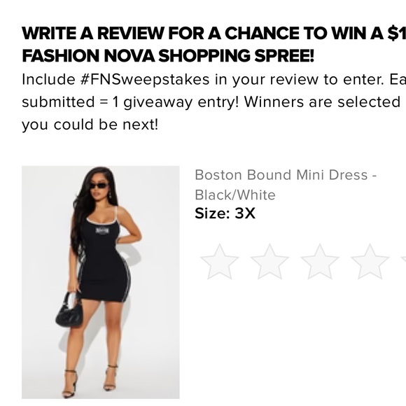 ~Boston Bound Chic Mini Dress - Black w/ White Trim~ - Picture 4 of 9